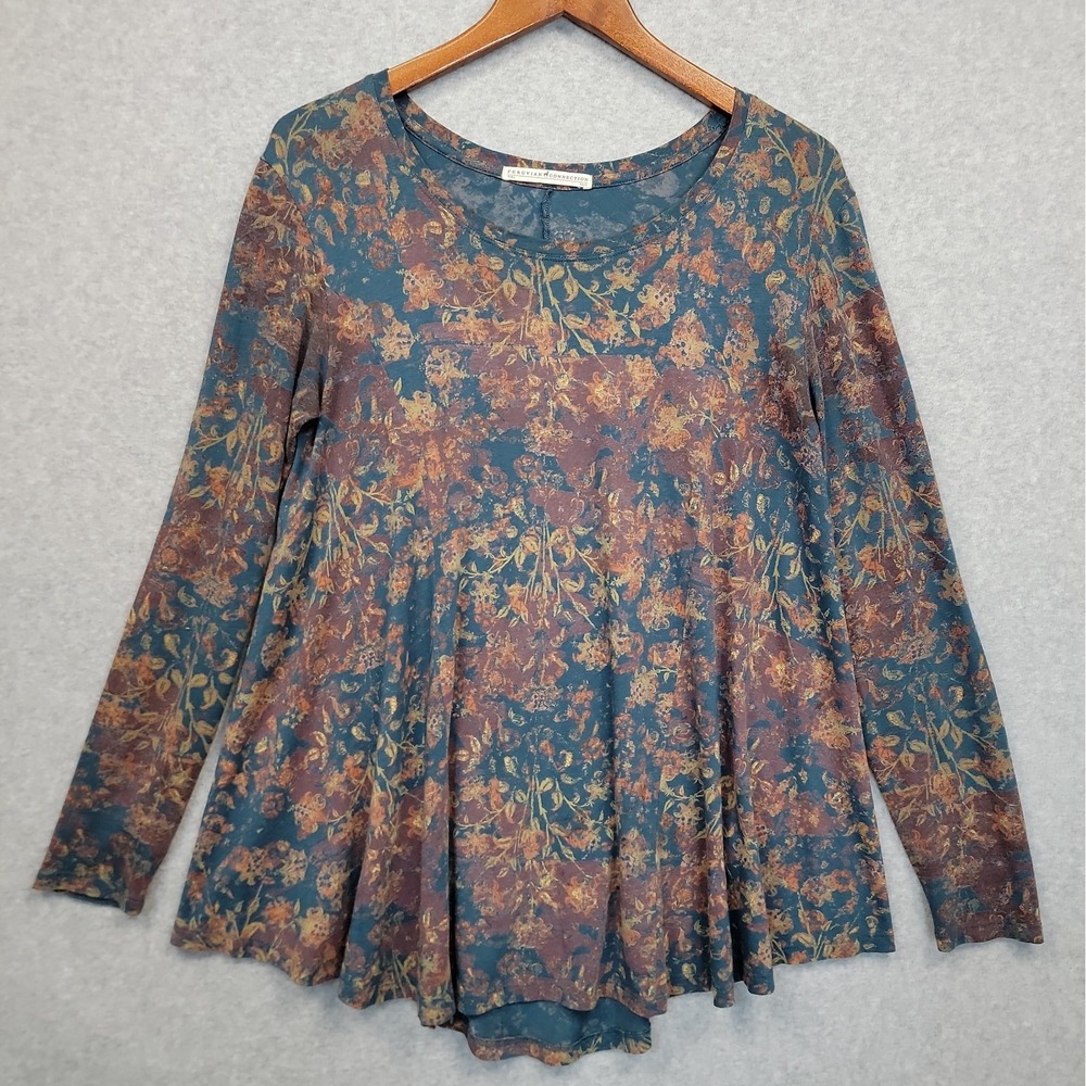 Peruvian Connection Twilight Meadow Pima Cotton Modal Top XS/S